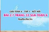 Bài 2.7 SGK Toán 6 tập 1 Kết nối tri thức